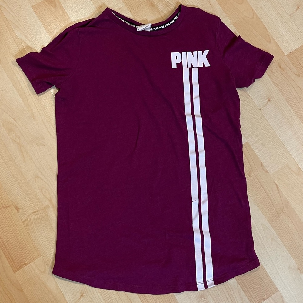 PINK Maroon Colored T-Shirt